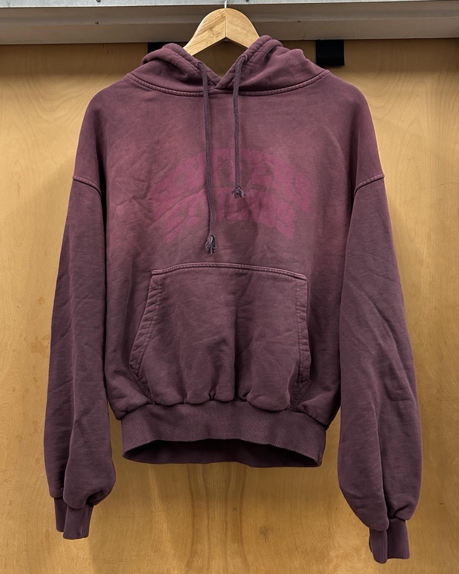 Scuffers Mens Faded Purple Pullover Hoodie Sweatshirt Heavy Weight Cotton Size S