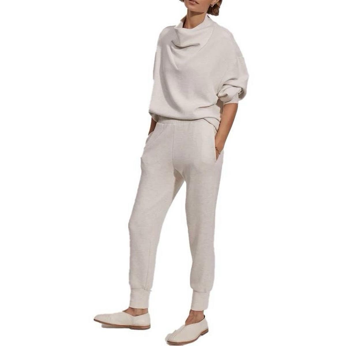 Varley Women’s The Slim Cuff Pant Ivory Marl | Size S