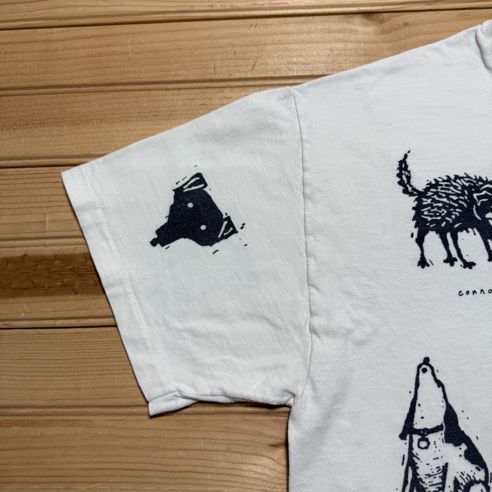 Vintage 90s Hanes Studio Roja Dogs Pets All Over Print Graphic T-Shirt USA Large