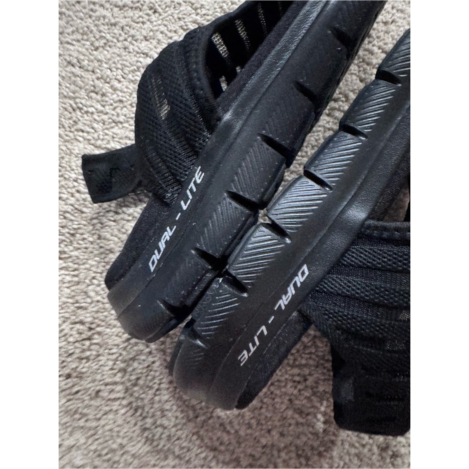 Skechers Memory Foam Footbed Flex Style Black Mesh Slip On Sandals Womens Size 8