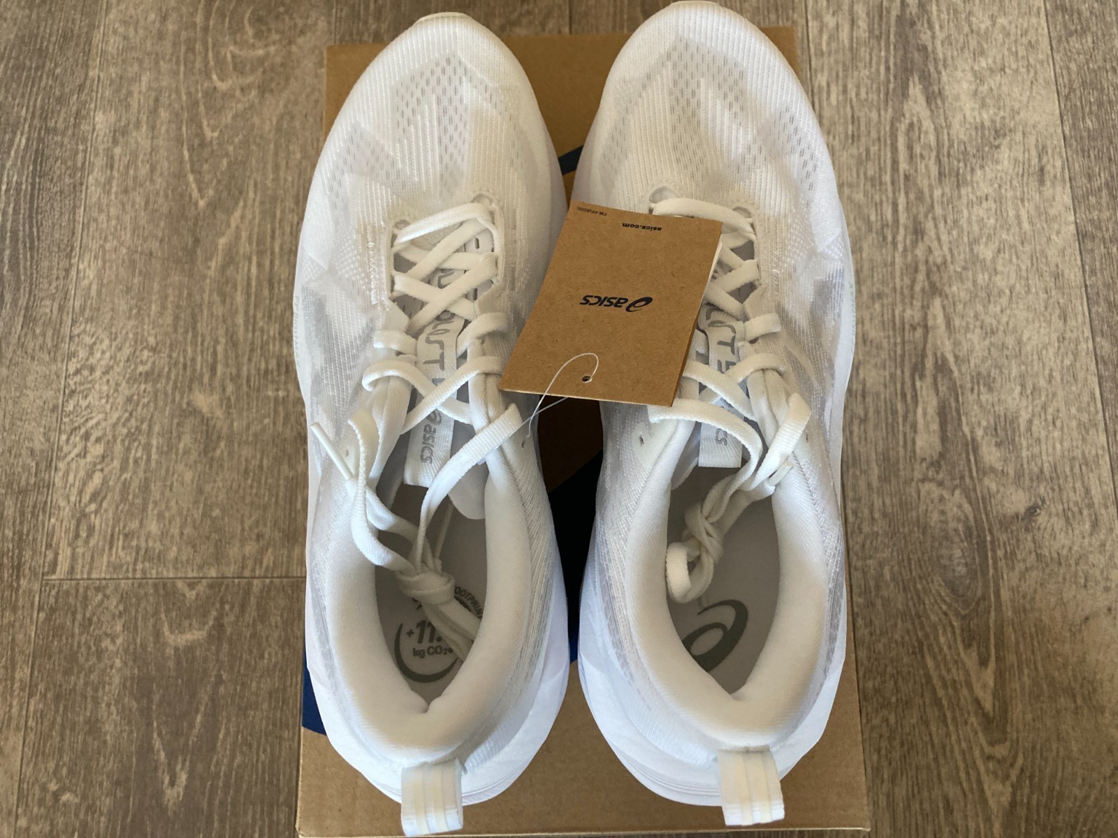 ASICS NOVABLAST 5 1011B974 100 White/Piedmont Grey New in Box
