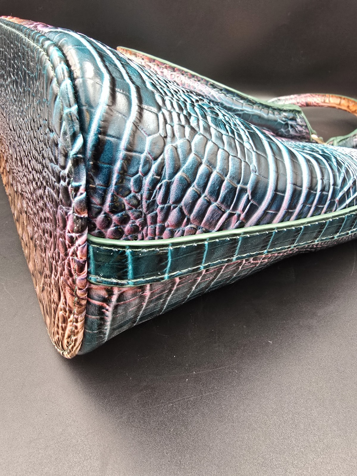 Croc-Embossed Faux Leather Tote