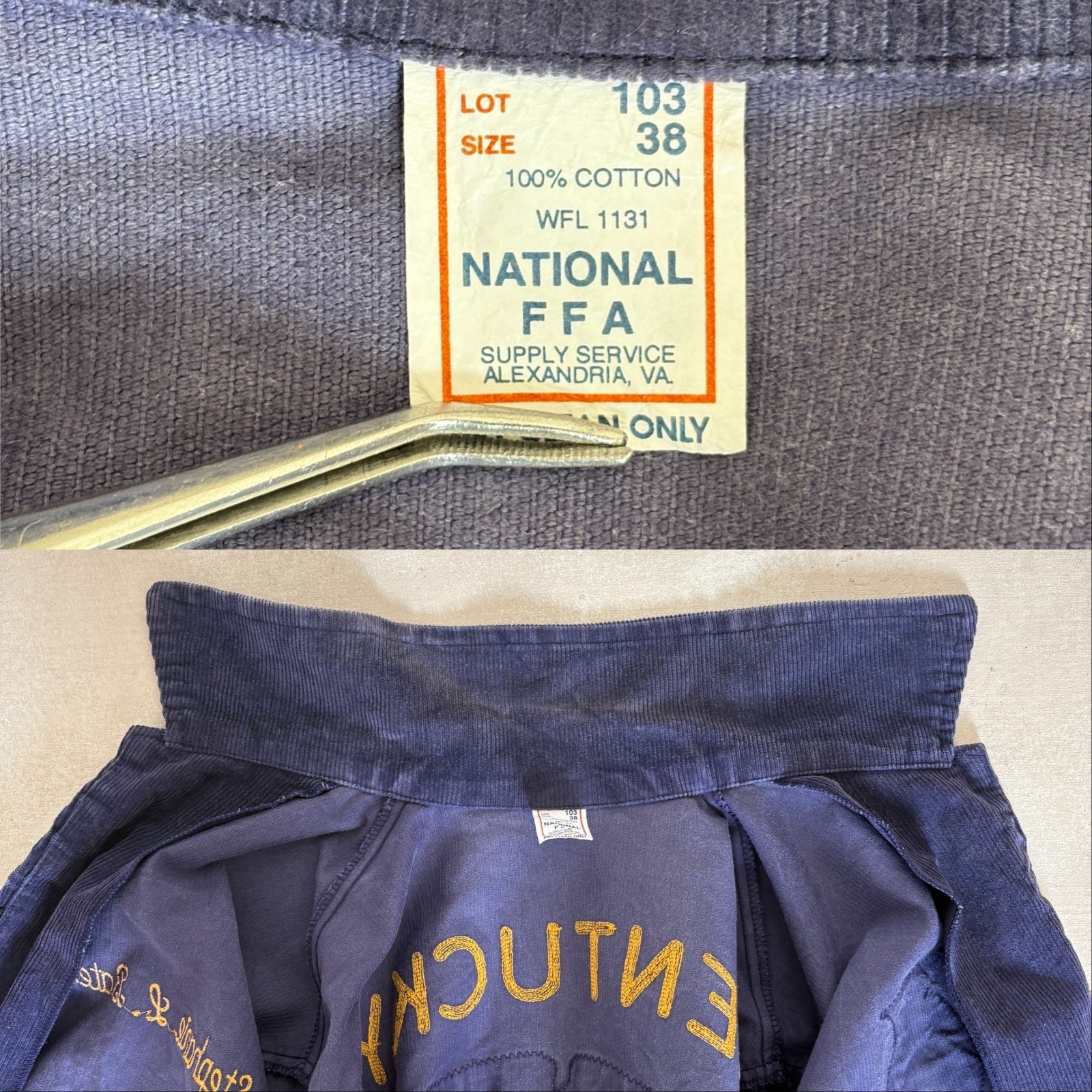Size 38US / 48EU. Vintage Florida Future farmer of America jacket. Made in USA