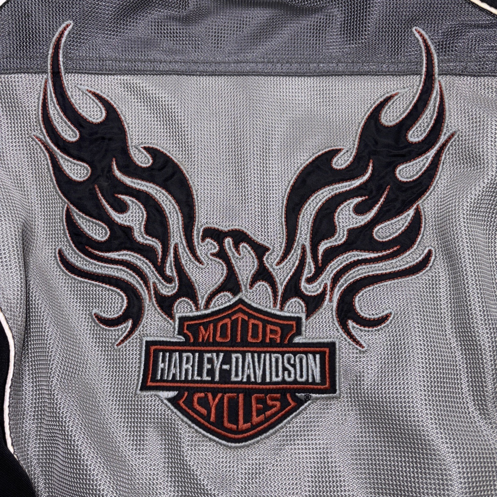 HARLEY-DAVIDSON Riding Jacket w/ Shoulder & Elbow Pads Women’s Sz XL Grey Black