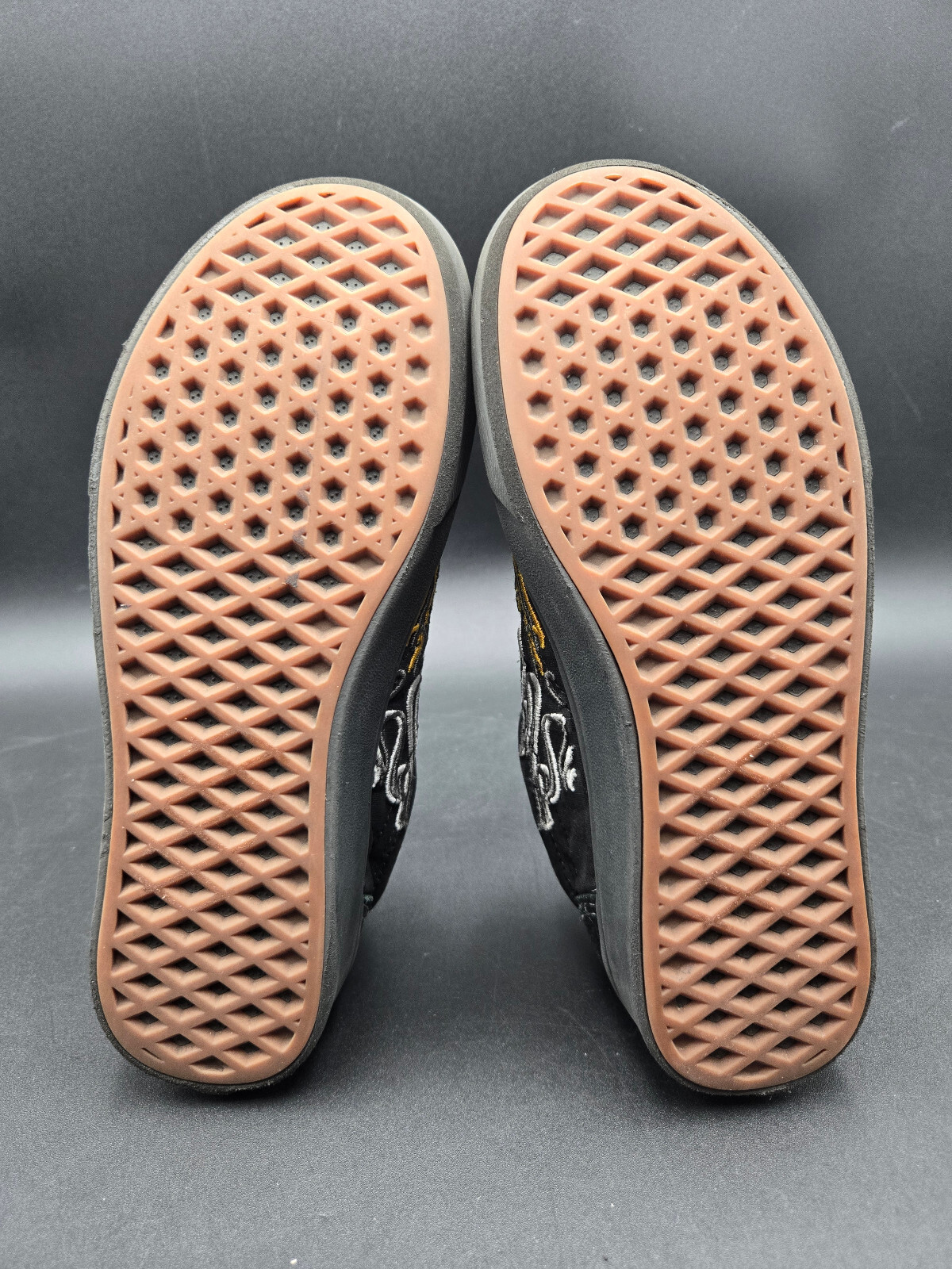 Vans Unisex Shoes Mens 6 Comfycush Old Skool Ignition Black Yellow Flames Skate