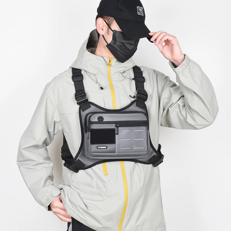 Tactical Chest Rig Bag Men Waterproof Crossbody Harness Vest Molle Pouch Outdoor