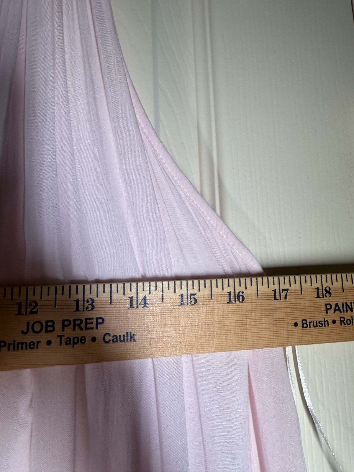 Young Threads Pink/White Ombre Scoop Neck Sleeveless Maxi Dress Beaded Neck Sz L