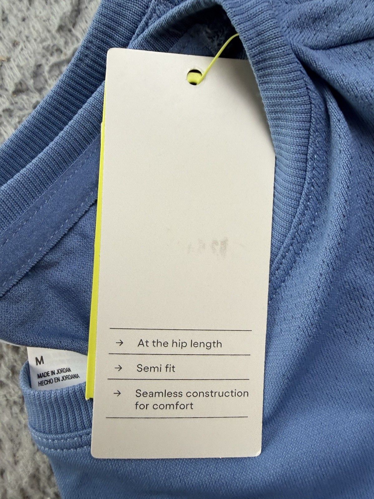 All in Motion Womens Medium Slate Blue Seamless Long Sleeve Top
