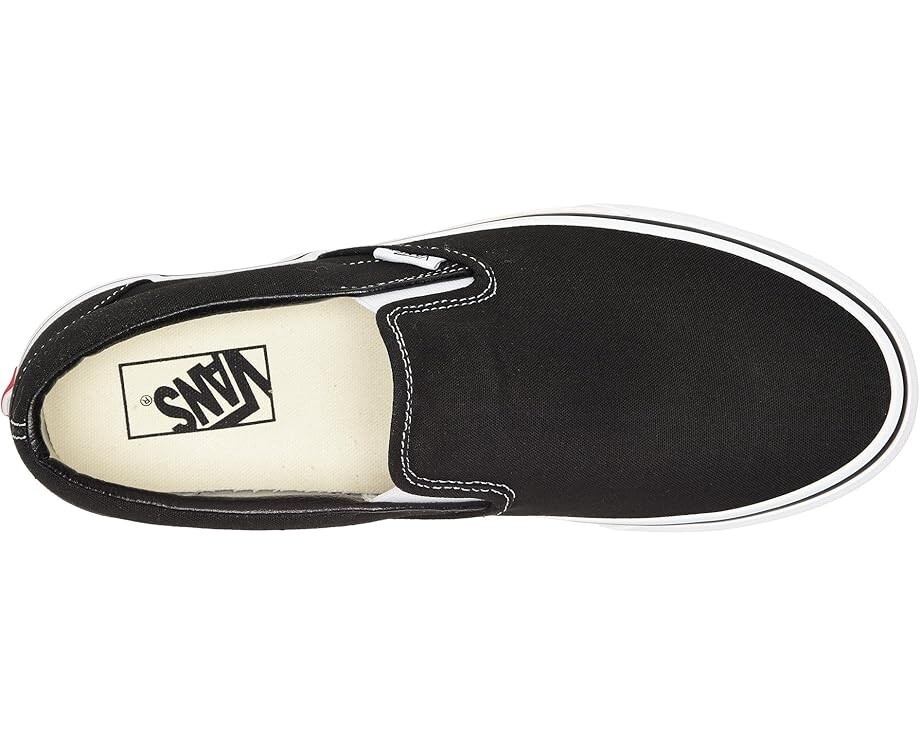 New in Box Vans Classic Slip-On Canvas Sneakers Black/White, Fast Shipping