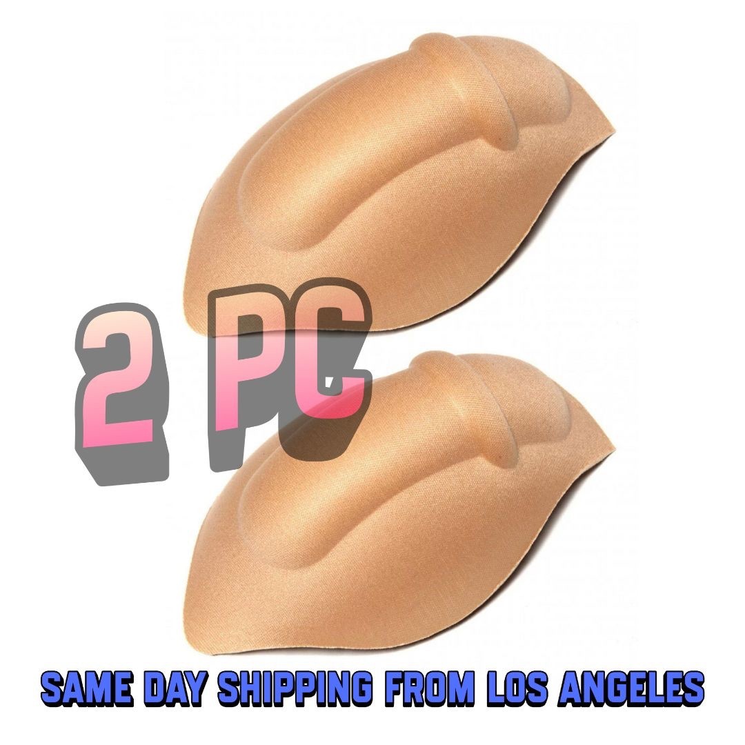 2Pc Sexy Men Pad Enlarge Enhancing Push Up Pouch Stereo Cup Briefs Trunks GThong