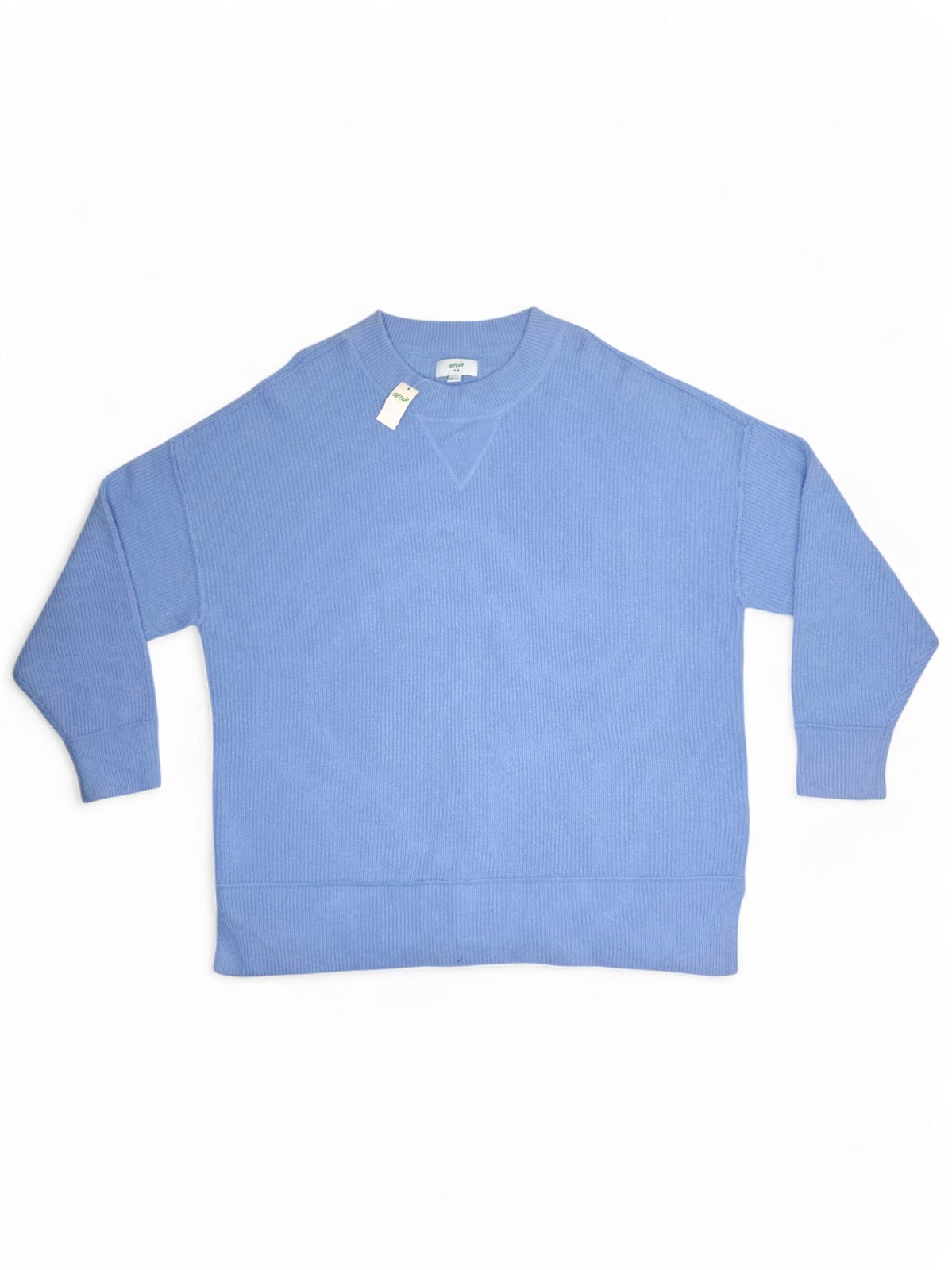 Aerie Blue Ribbed Crew Neck Jumper – Size M – New With Tags ​RRP £59.95