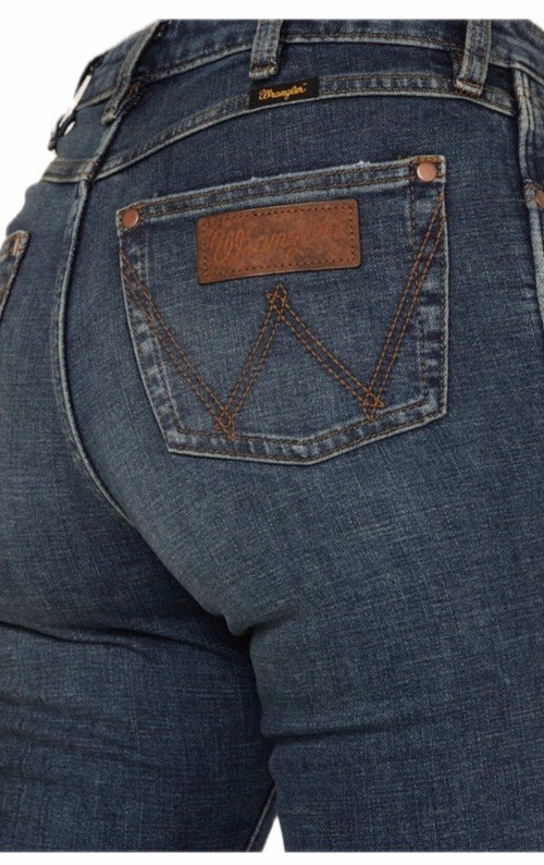 WRANGLER RETRO WOMEN 25×34 BAILEY HIGH RISE FLARE DENIM JEANS BELL BOTTOM NWT
