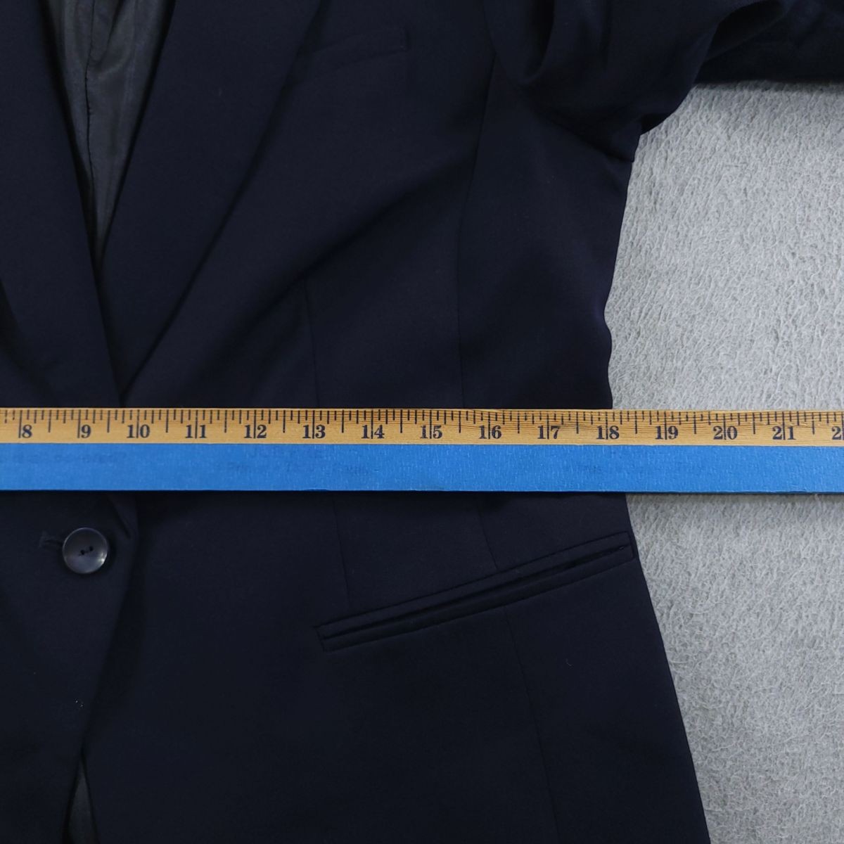 Pendleton Blazer Womens 10 Navy One Button Single Breasted Virgin Wool Lined