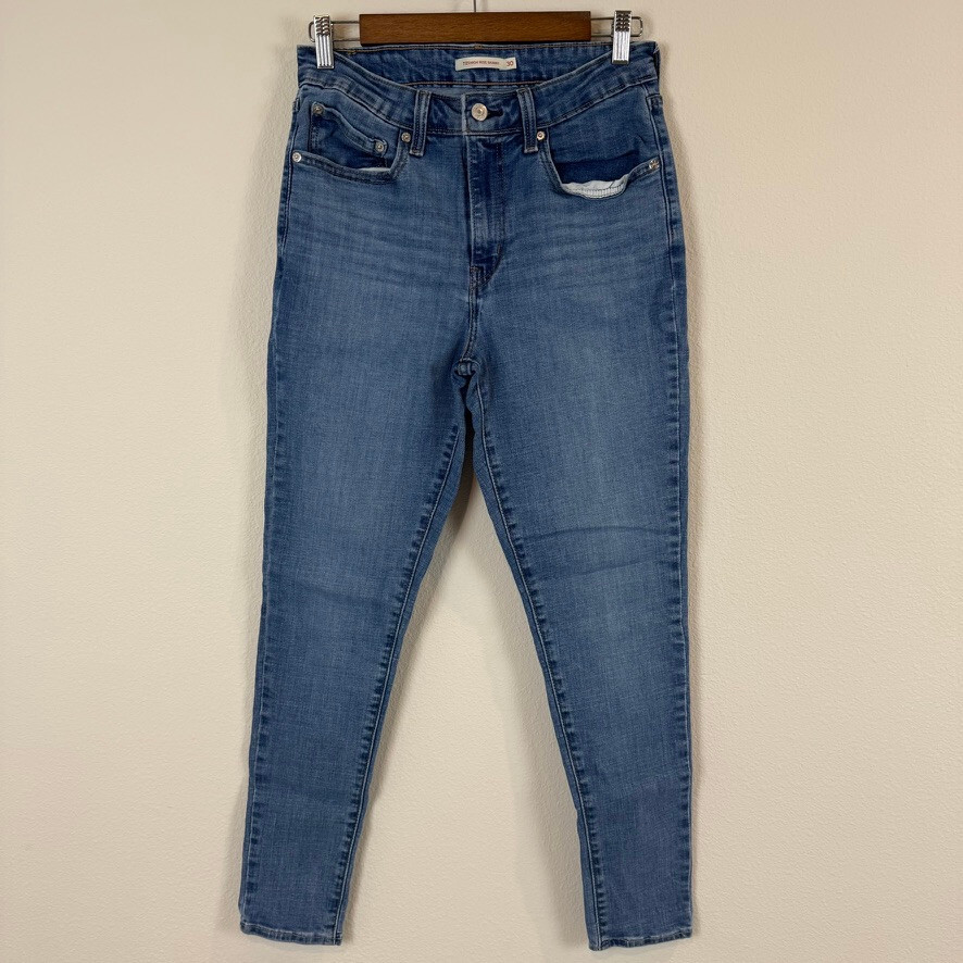 Levi’s Womens 721 High Rise Skinny Denim Jeans Tag Sz 30×30 Medium Wash (28×28)