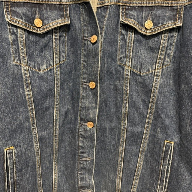 Gap Women’s Mid-Thigh Oversized Denim Jean Jacket Size L Blue 31″ Length NWT