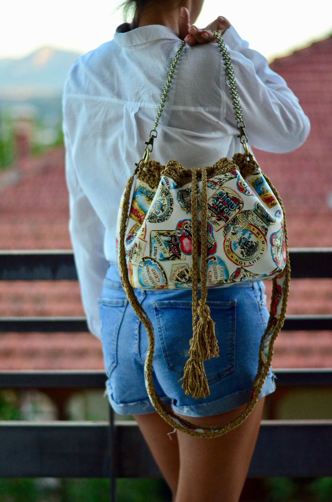 Eco Leather Bag, Handmade Bag, Eco leather Handbag, Casual Bag_Multicolored