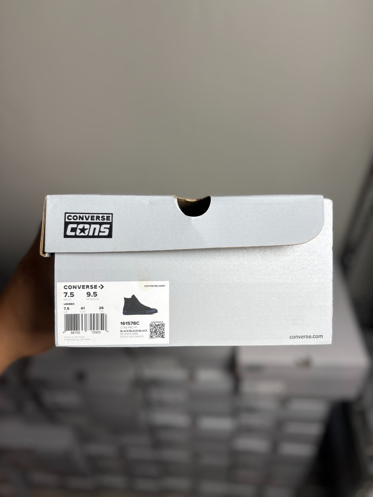 Converse Cons Chuck Taylor All Star Pro Suede – Black [161578C] Choose Size