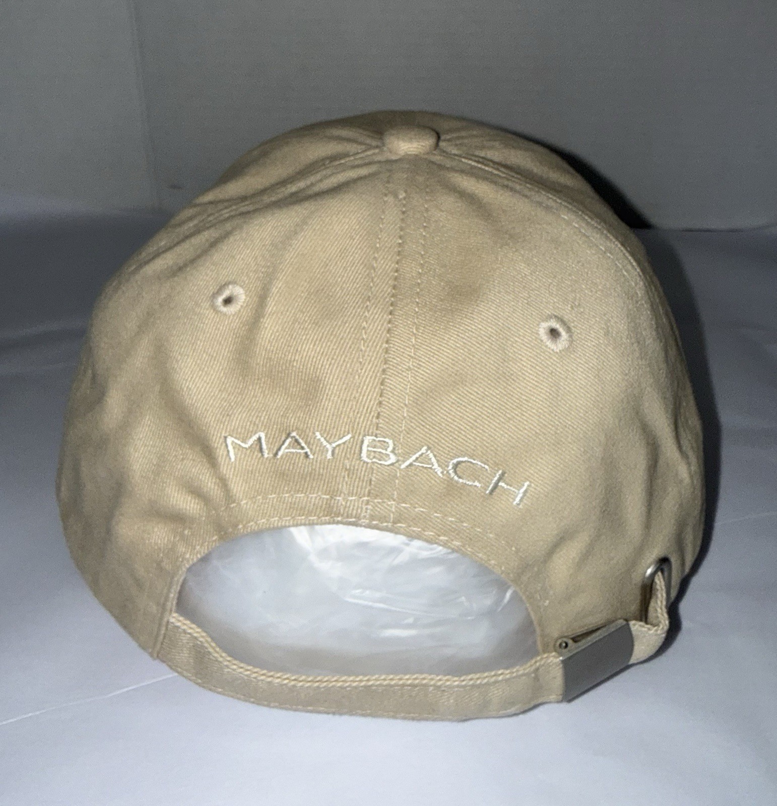 MAYBACH MERCEDES- BENZ Embroidered Logo Beige White Curved Dad Hat Adjustable OS
