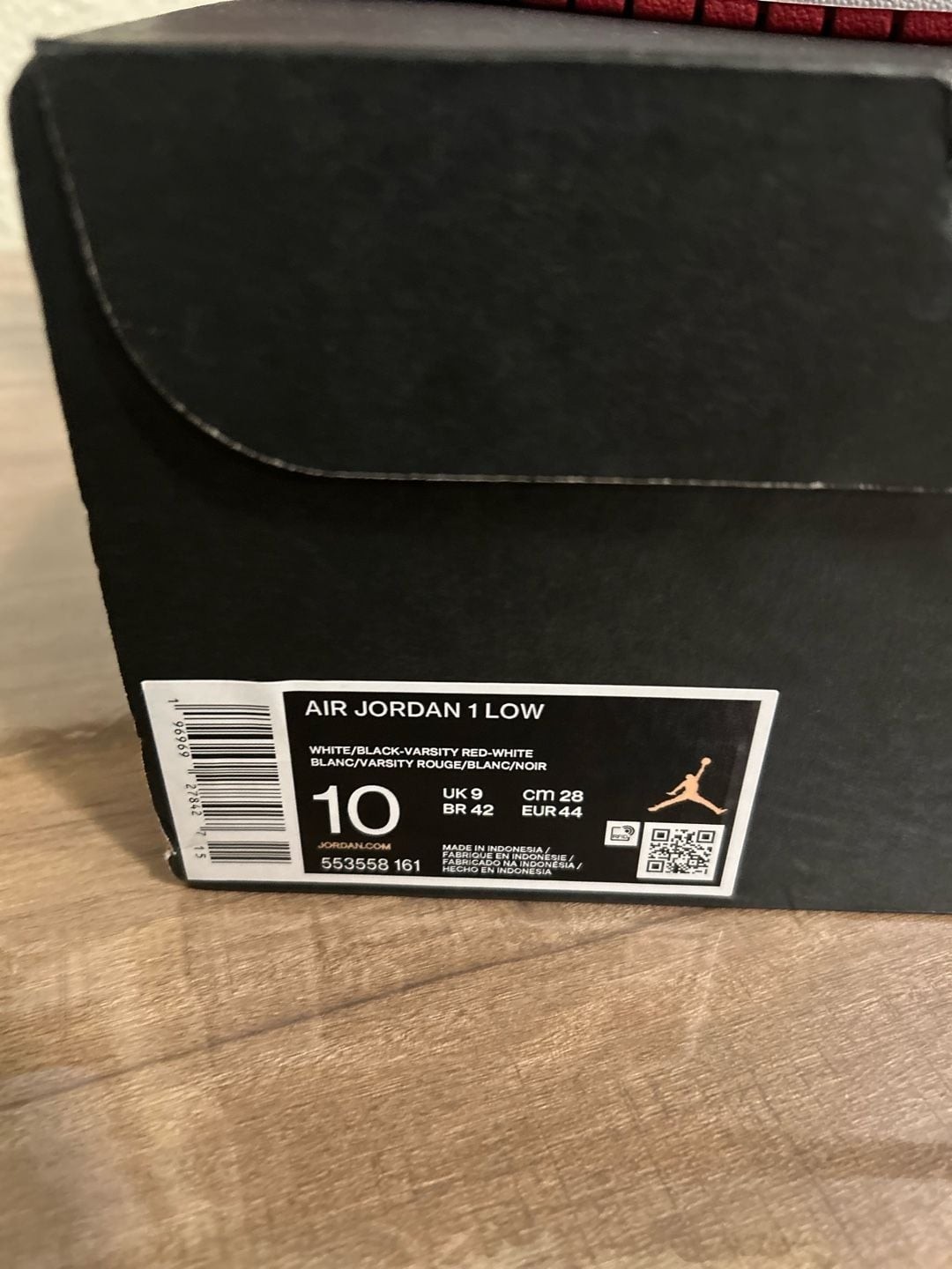 Air Jordan 1 Low ‘Bred Toe 2.0’ (Style 553558 161)