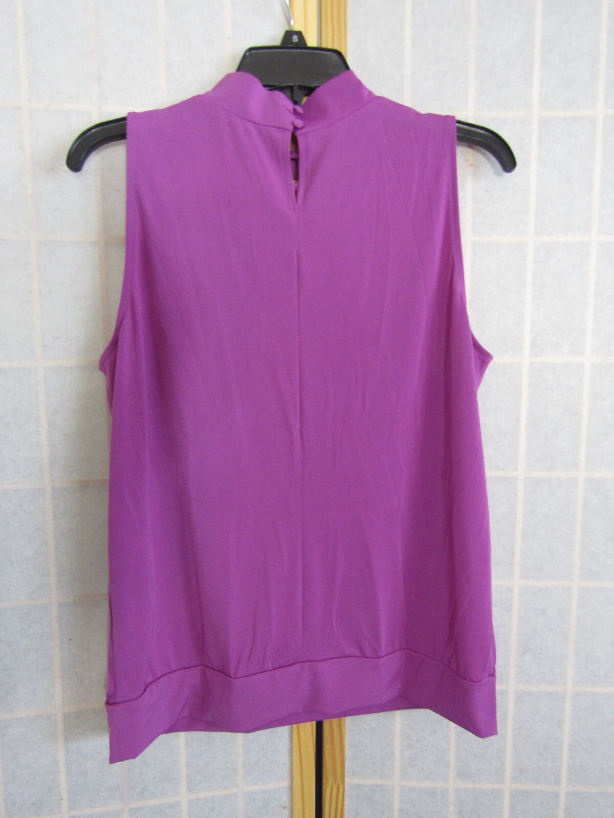NWT Shiela Rose Purple Polyester Banded Hem Jersey Tank Top Women’s Size XL