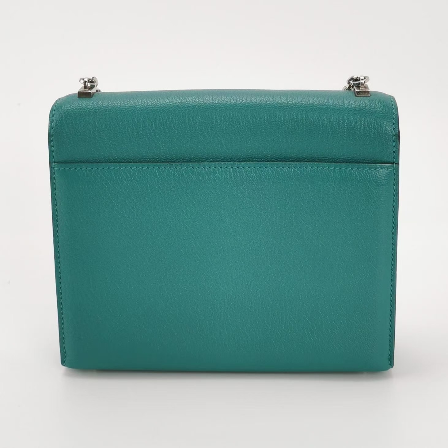 Hermes Verrou Mini 17 Chevre Chamkila Menthe Z6 Green Silver Hardware PHW Auth
