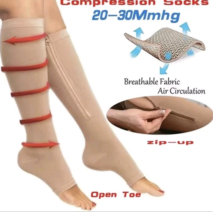 compression stockings with zip