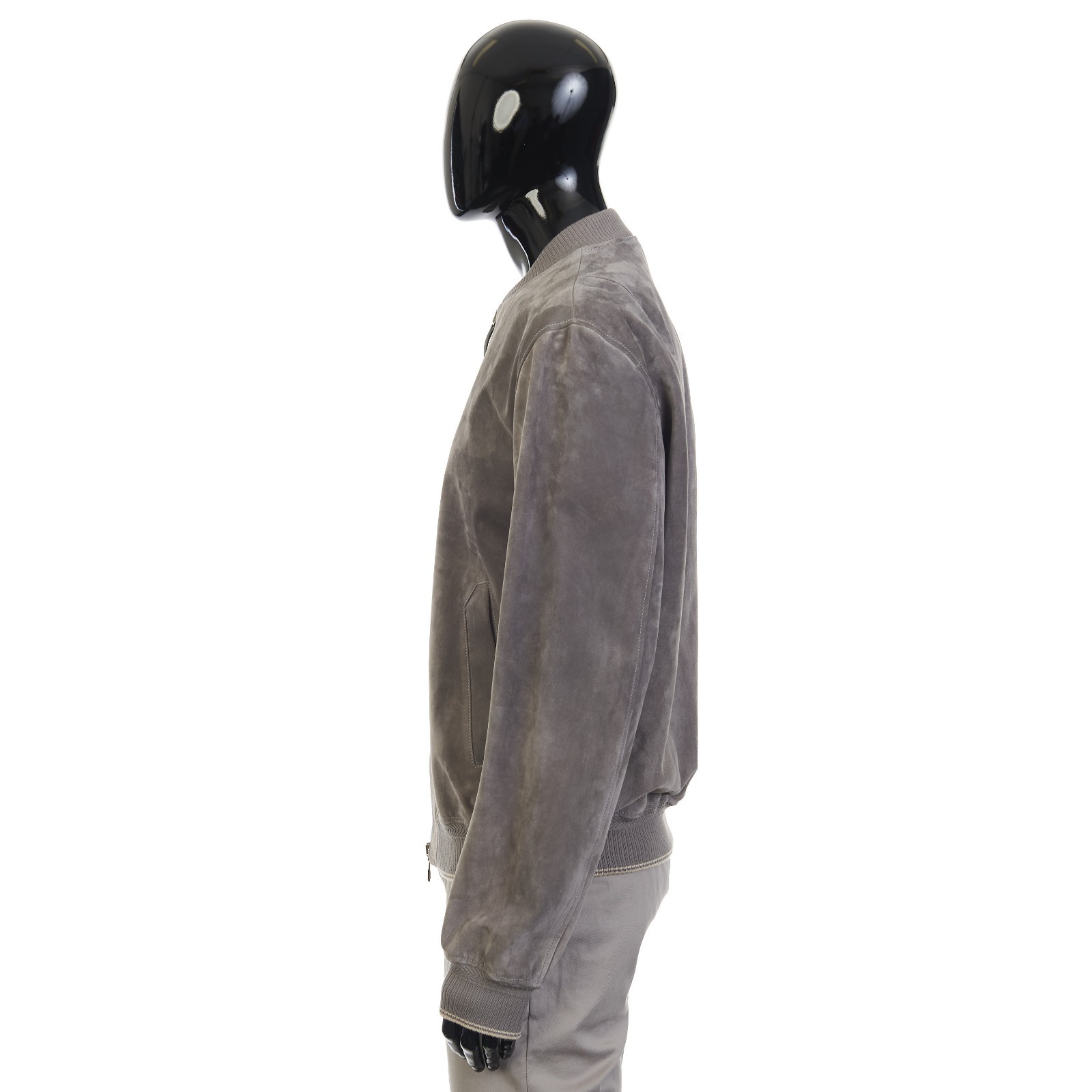 BRETT JOHNSON 4200$ Suede Bomber Jacket