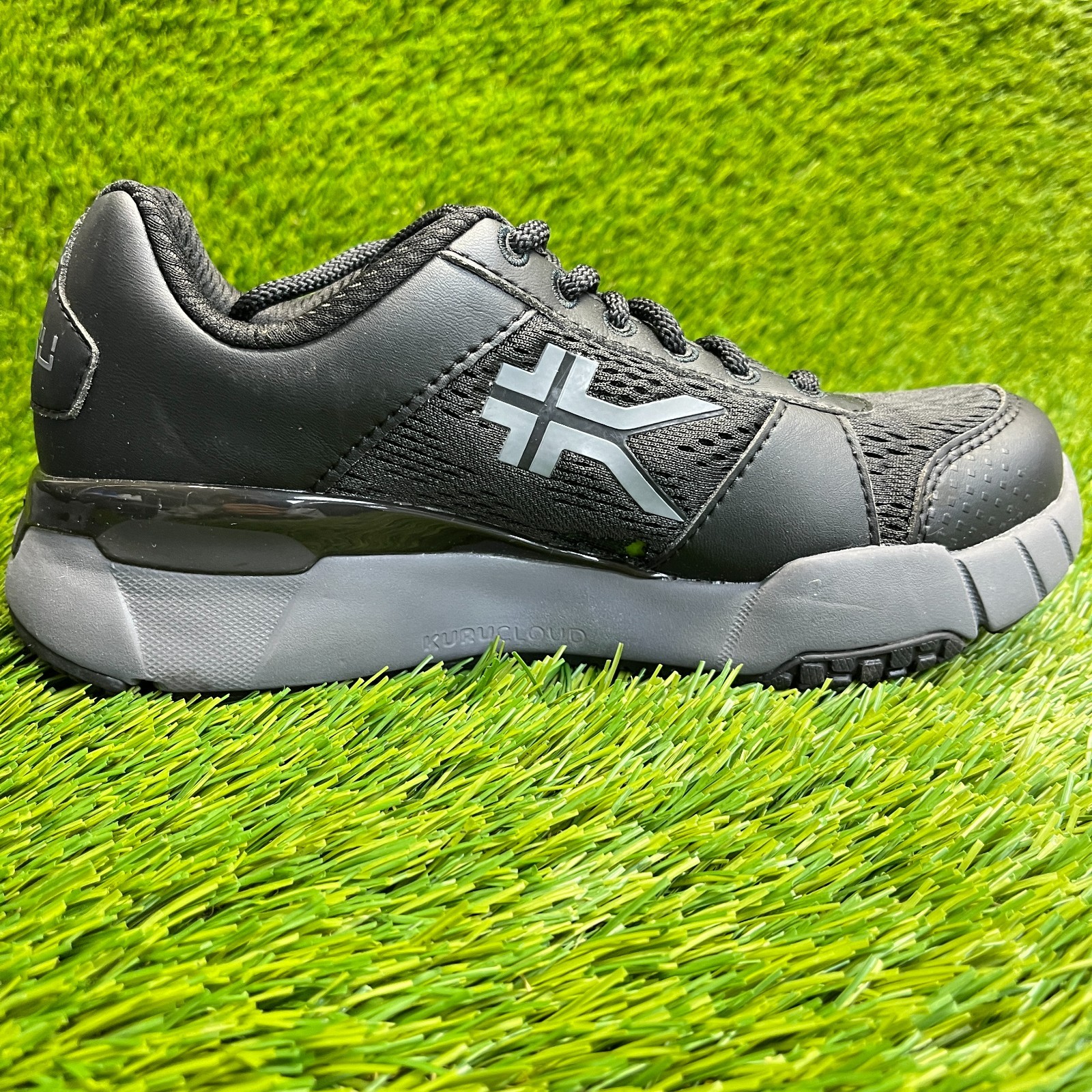 Kuru Quantum 2.0 Womens Size 5.5D Jet Black Gray Athletic Running Shoes Sneakers