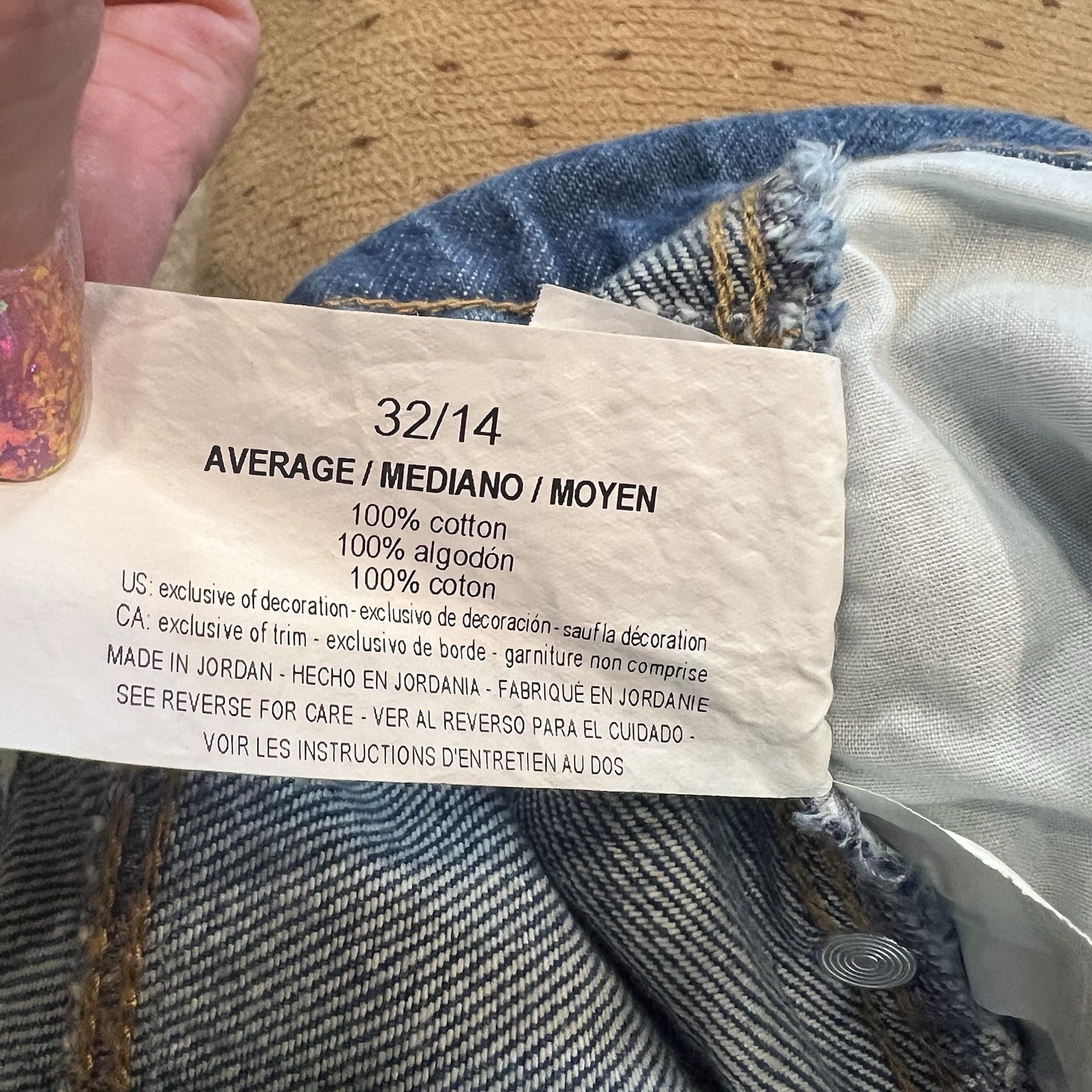 NWT Gloria Vanderbilt Nico Jeans High Rise Straight Leg Blue Denim 14 Classic
