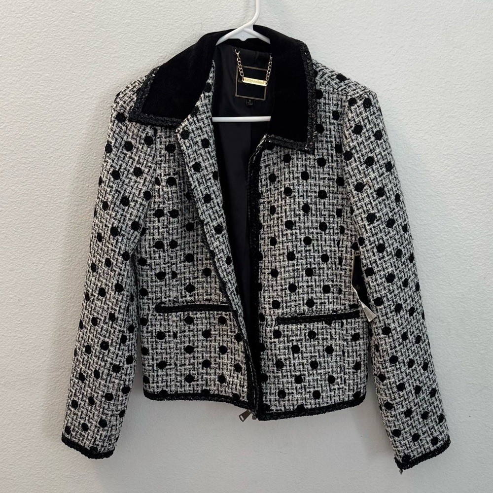 NWT Kathy Ireland Stylish Black and White Women’s Jacket size Small