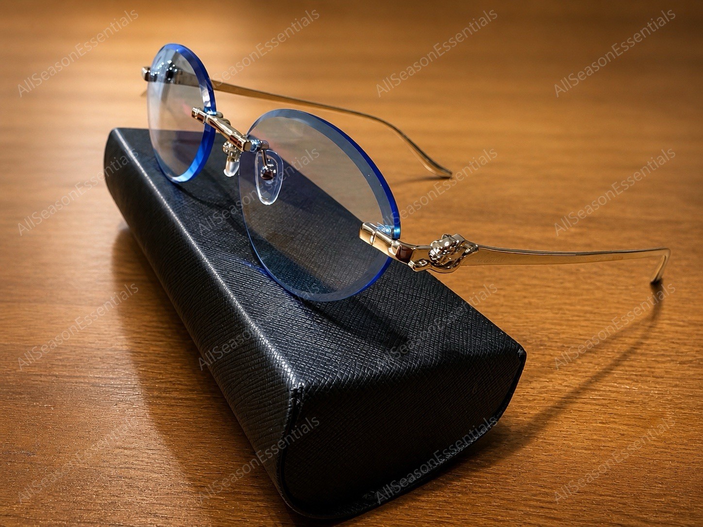 *** NEW *** Authentic Cartier Silver Panthère Classic 58MM Oval Sunglasses