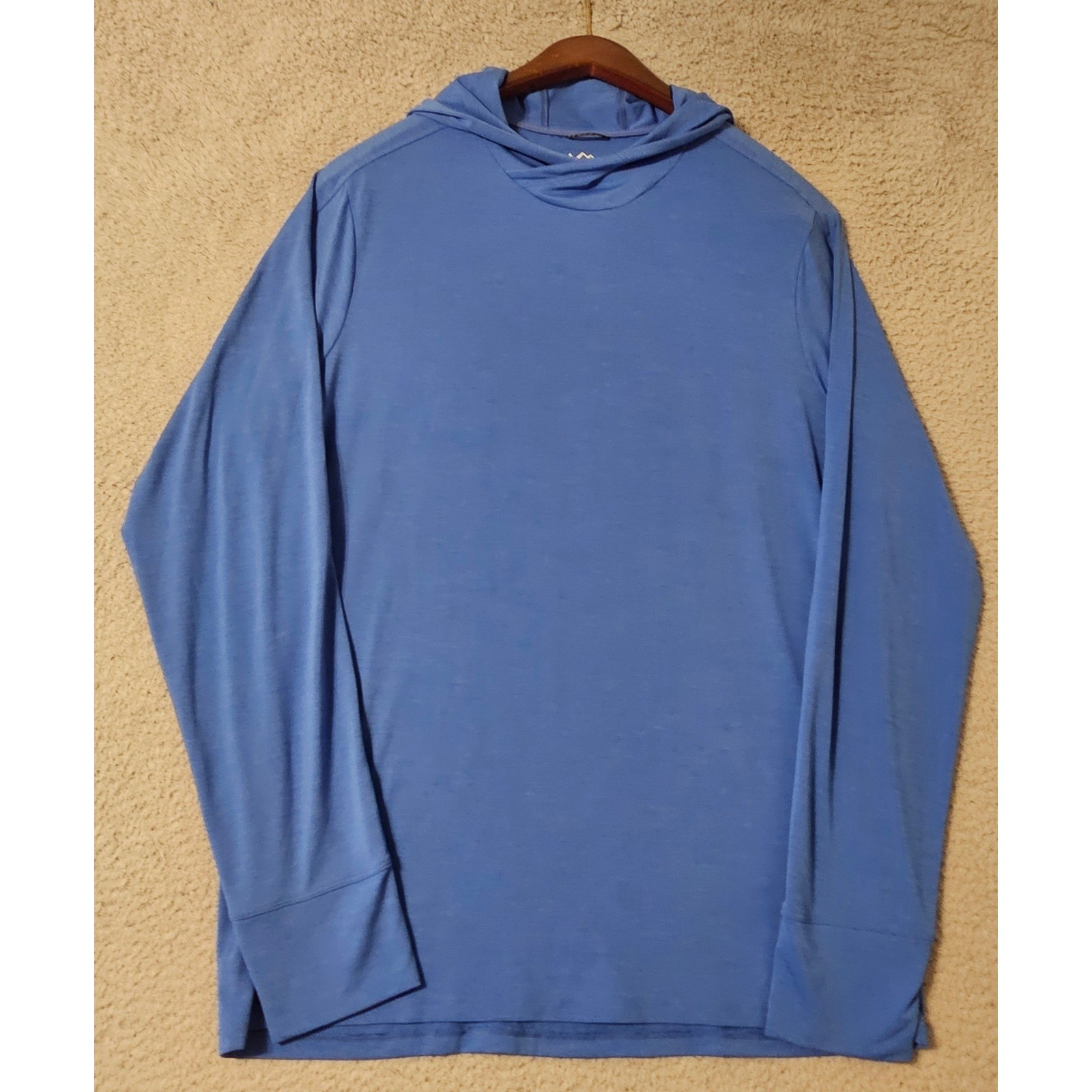 REI Co-op Sahara Shade Hoodie Mens Large Blue Sun Shirt 185196 22334-F24