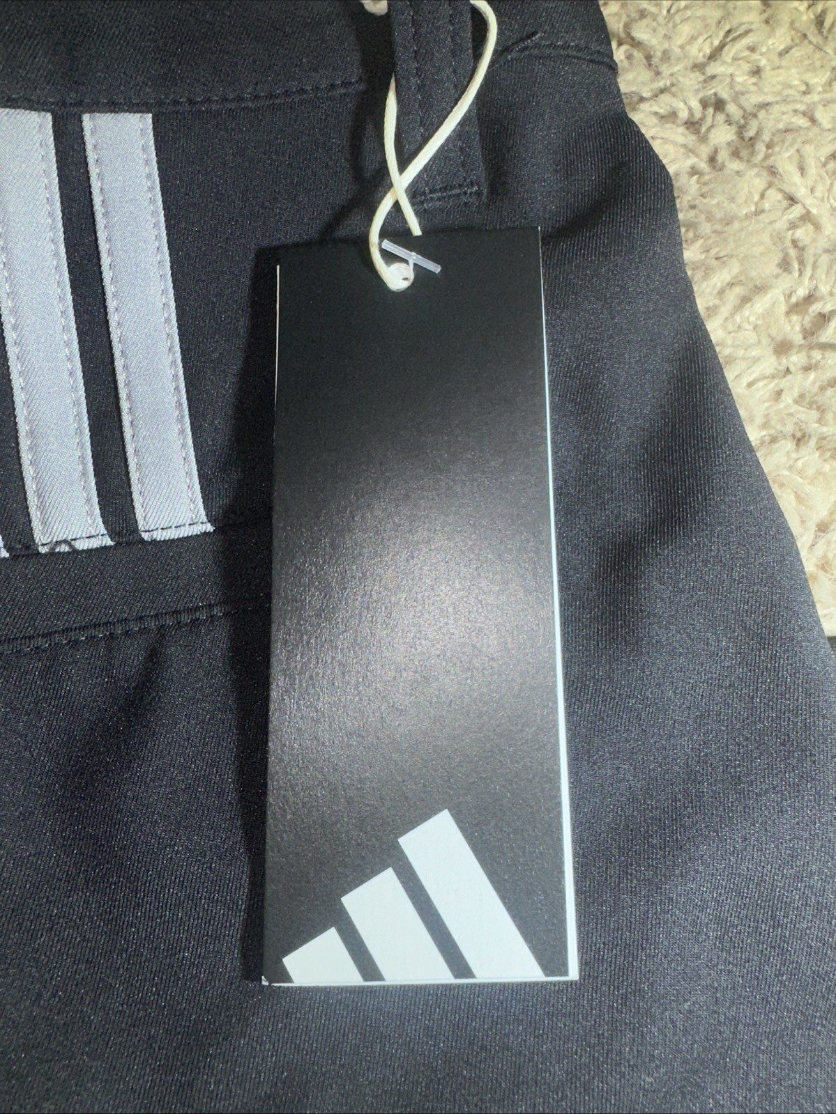 NEW Men’s Adidas Size 38 Black Flat Front Golf Shorts 9″ Inseam