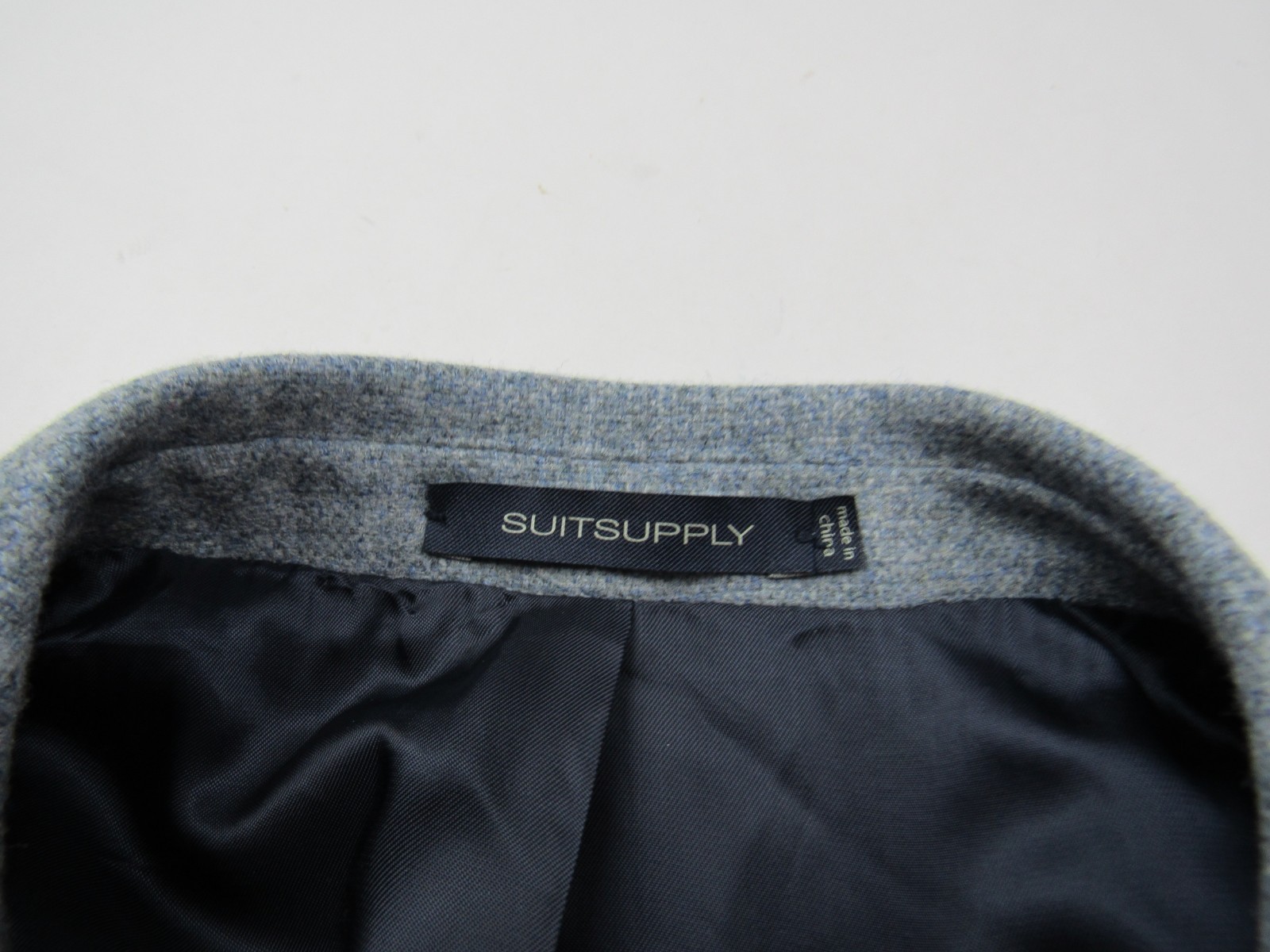 Suitsupply Havana Patch Light Blue Solbiati Half Lined Men’s Sport Coat 38L Slim