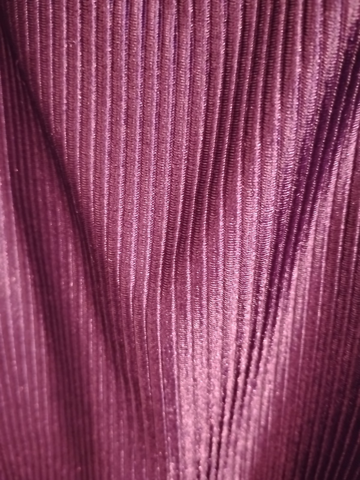 White Stag Size M 10 Purple Vertical Striped One Piece Swimsuit With Sheer…