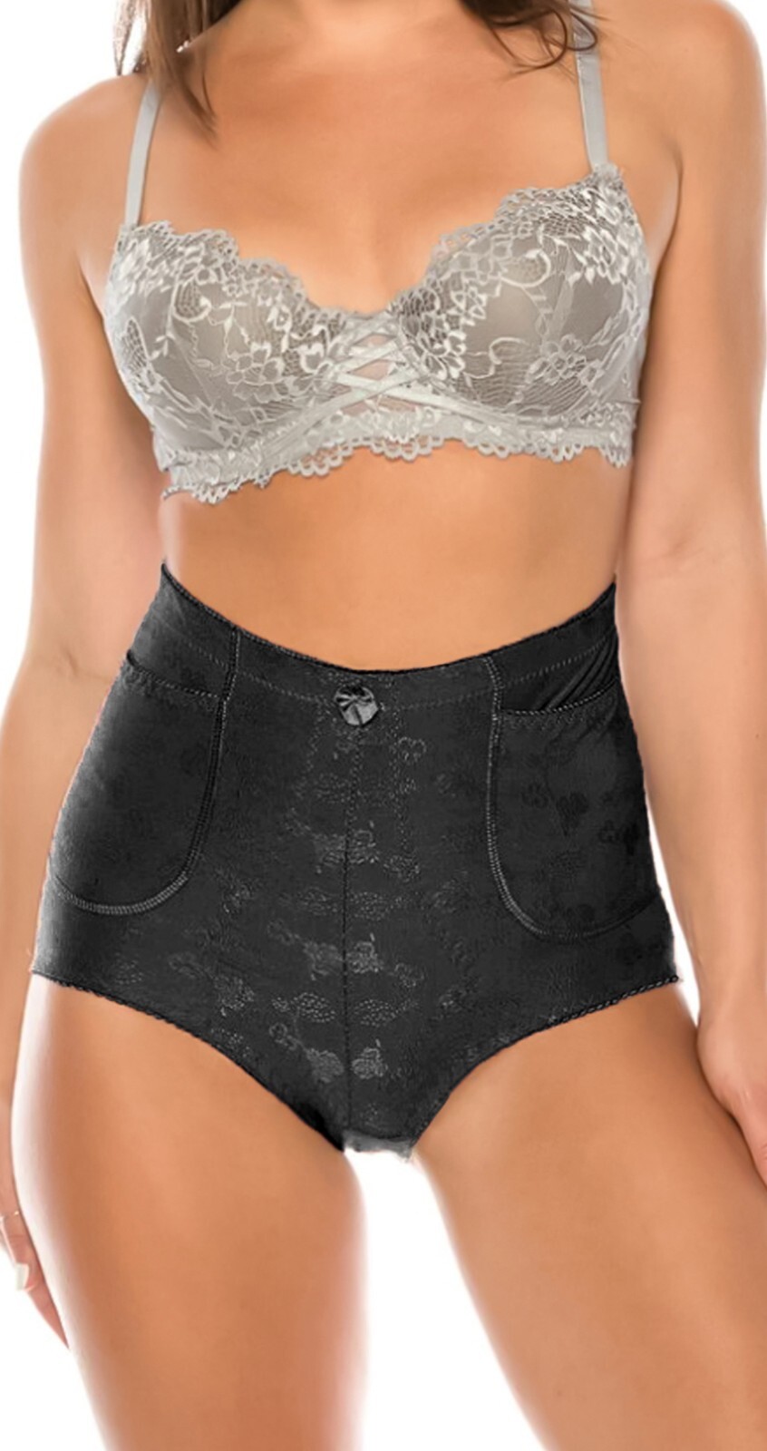 3/6 Pack High Waist Briefs Girdles Panties Tummy Control 2 pocket Travel Plus Sz