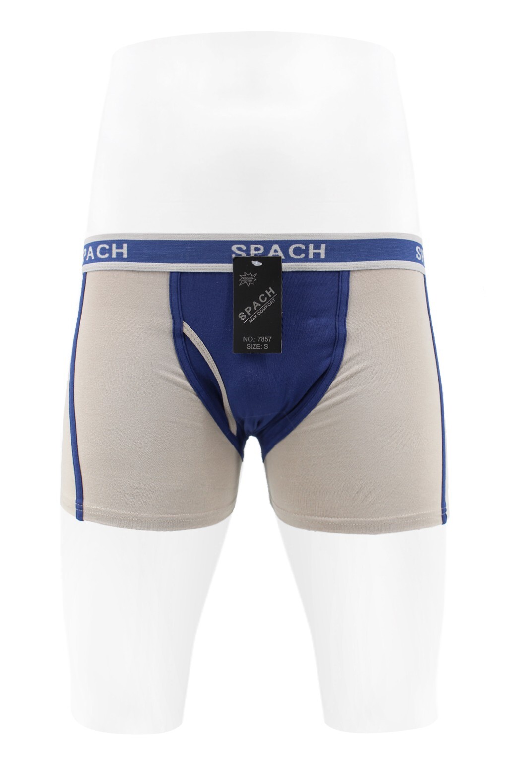 SPACH Pack Men Premium Soft Comfort Cotton Blend Underwear Fashion Boxer Brief