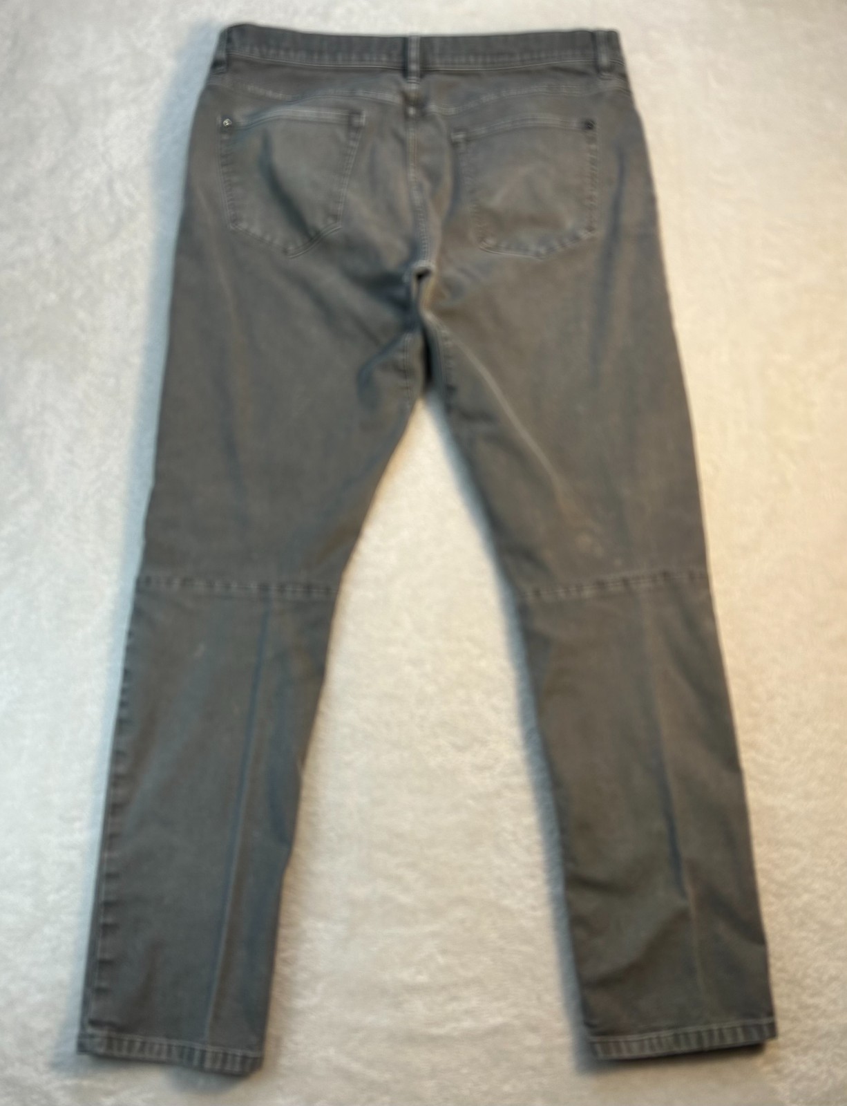 Proof Rover Pants Mens 34×32 Gray Stretch Canvas Slim Fit Straight Leg “Read”