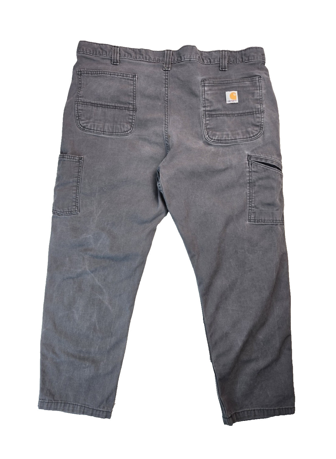 Carhartt Gray Canvas Double Knee Pants Mens 102802-029 Size 42×30