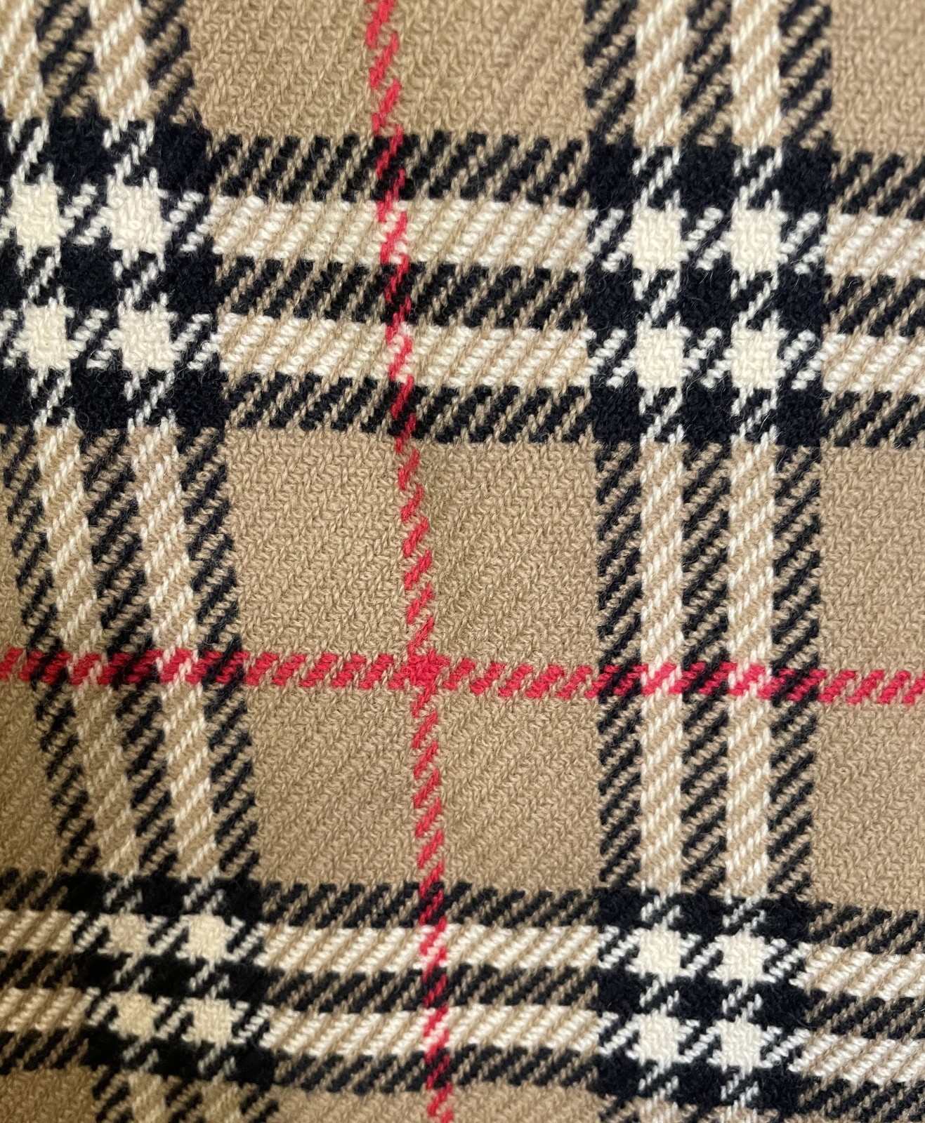 VTG Burberry’s Nova Check Trench Coat Lining + Collar ONLY S M L Wool Zip In Out