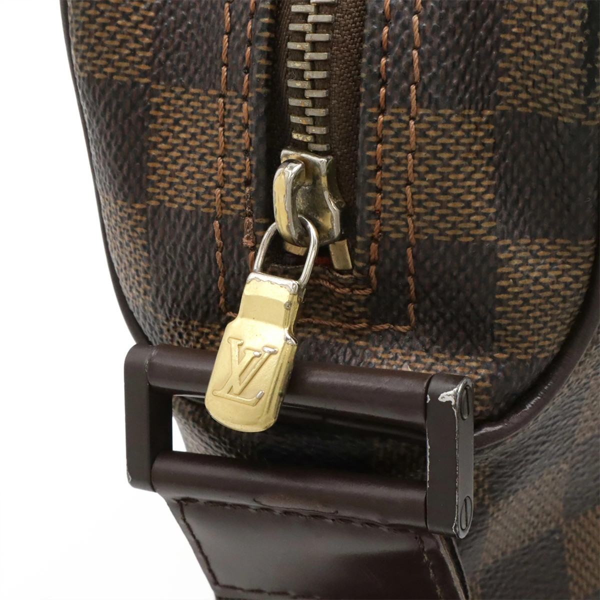 Louis Vuitton Damier N41442 Shoulder Bag Check Canvas Brown Unisex #BLB2364