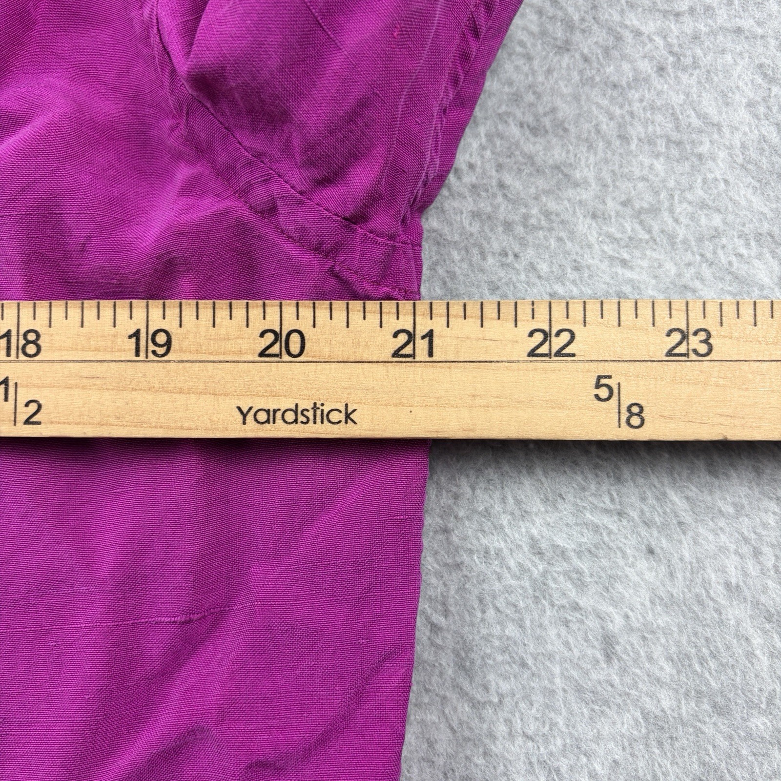 Ralph Lauren Purple Label Button Up Shirt Mens Medium Magenta 100% Silk Italy