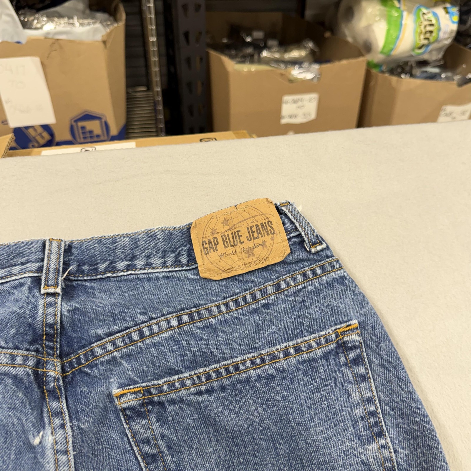 Gap Relaxed Jeans Mens 32×32 Blue Medium Wash Relaxed Straight Denim Pants