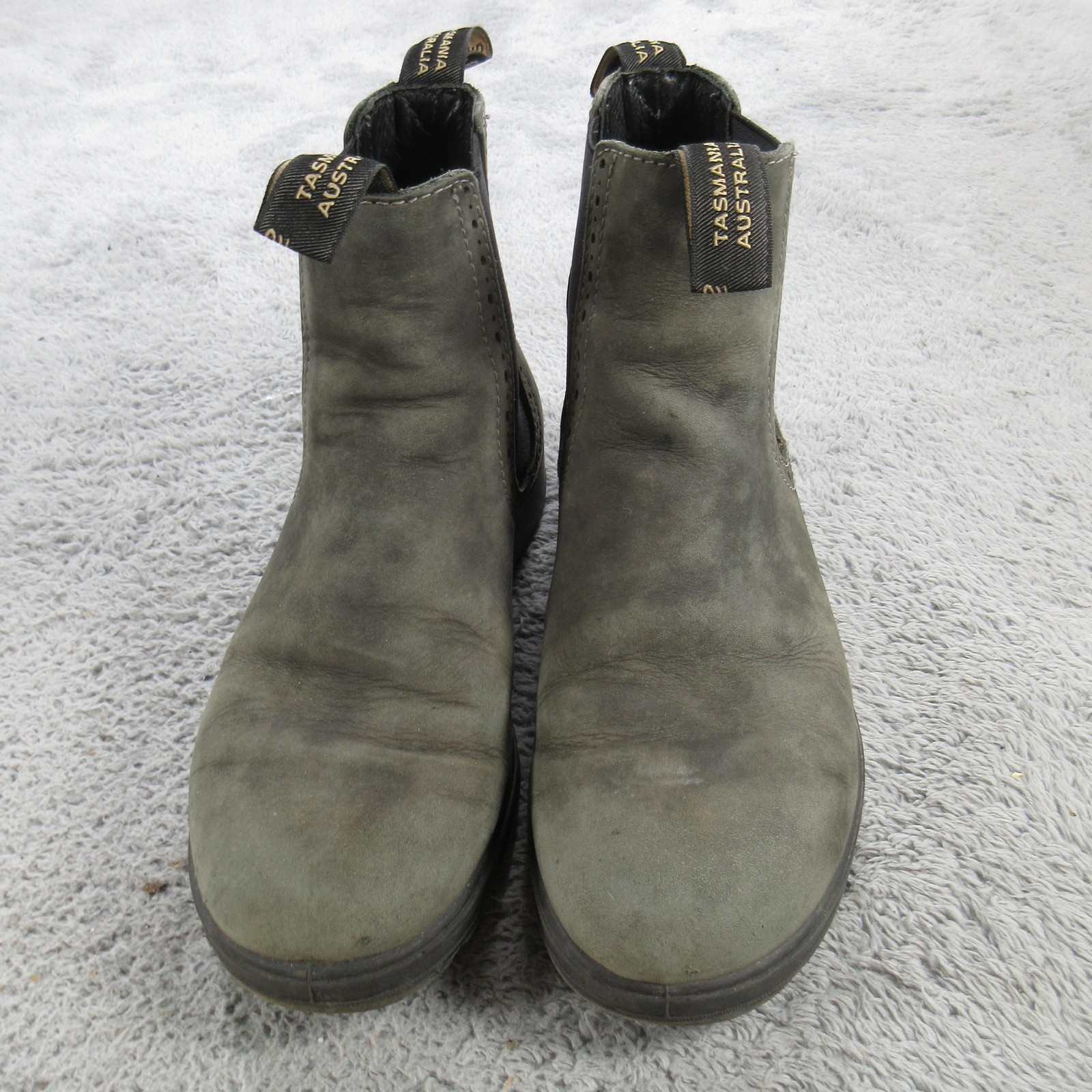 Blundstone Chelsea Boots Mens Size 6 Gray Leather Pull On Ankle Casual Workwear