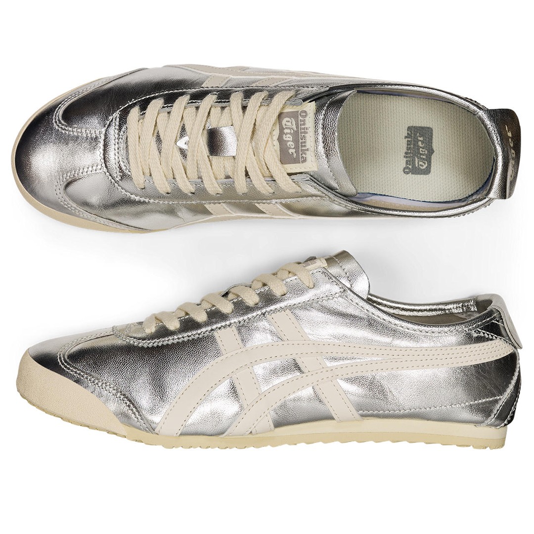 New Authentic Onitsuka Tiger MEXICO 66 SILVER WHITE 1183B566-021