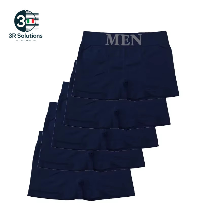 5Pcs Slim Style Mens High Elasticity Solid Color Comfortable Boxer Briefs Wetsuit
