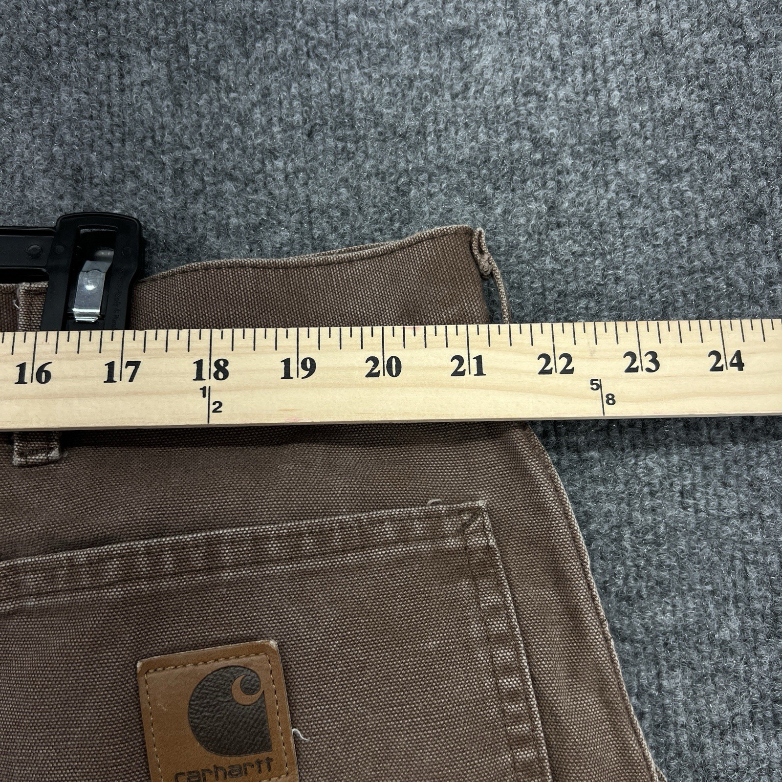 Vtg Carhartt B11-CHT Heavy Pants Mens 42×30 Brown Utility Workwear Carpenter