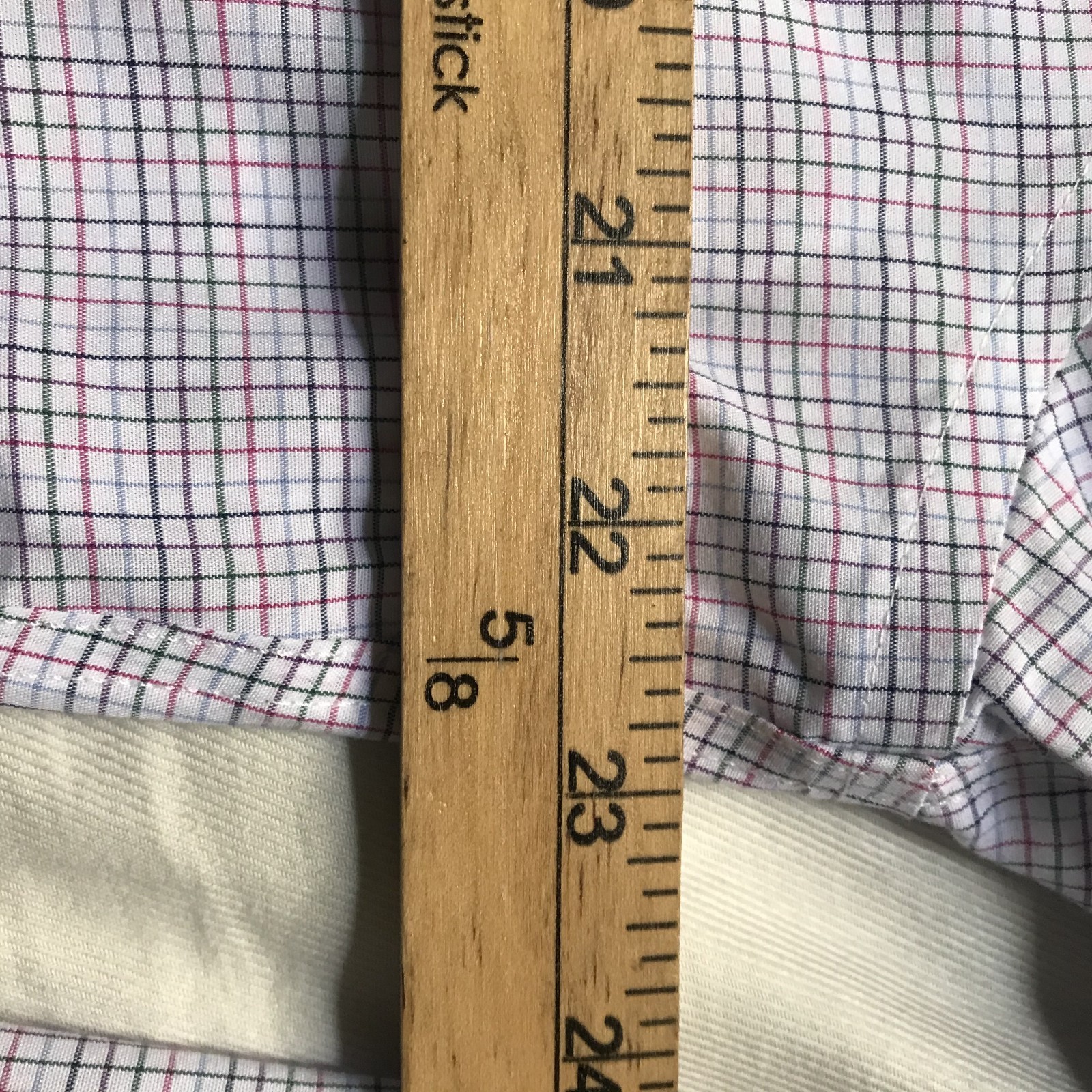 Charles Tyrwhitt Button Down Shirt Blue Plaid 16 1/2 / 34 Inch Dress Shirt