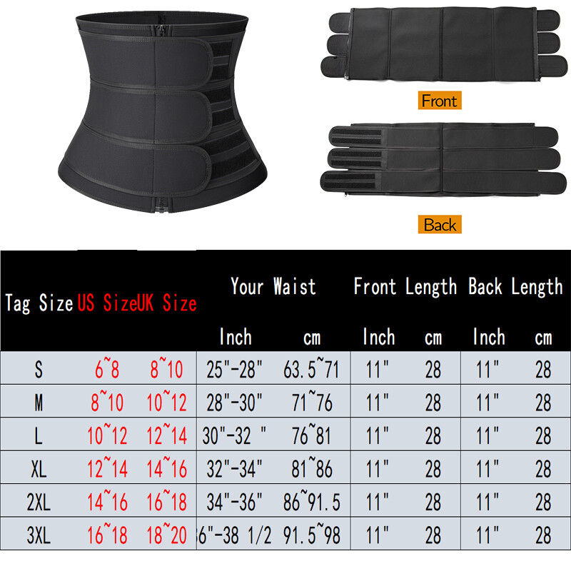 Men’s Sweat Sauna Body Shaper Waist Trainer Weight Loss Neoprene Corset Cincher