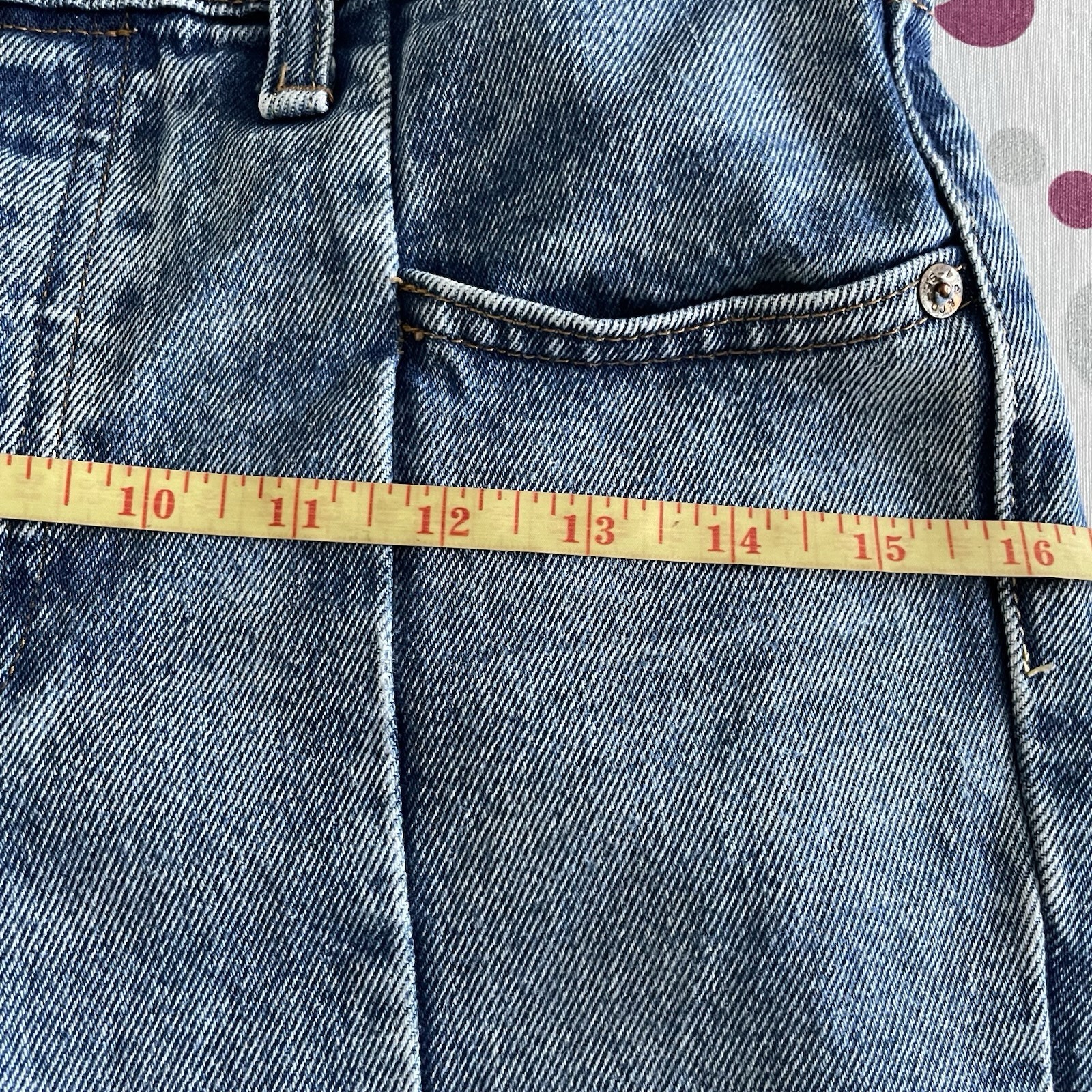 Levi’s Women’s Reworked Altered Jeans W26 L26 Cropped Blue Cotton See Pictures